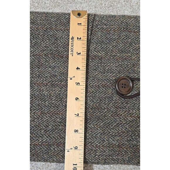 Harris Tweed Laptop Case Tablet Sleeve Nuthatch Design Quilted Kindle 13" x 10" - Picture 4 of 9